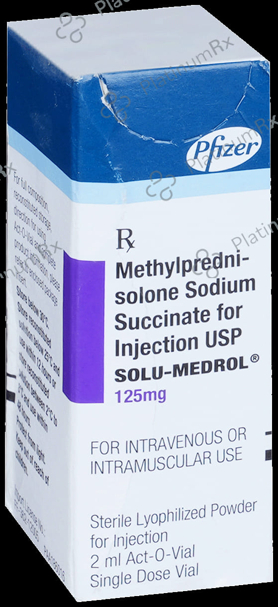 Solu Medrol 125mg Injection 2ml