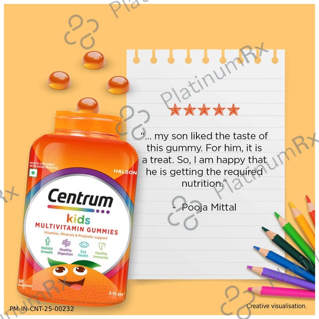 Centrum Kids Supports Multivitamin Gummy 30s
