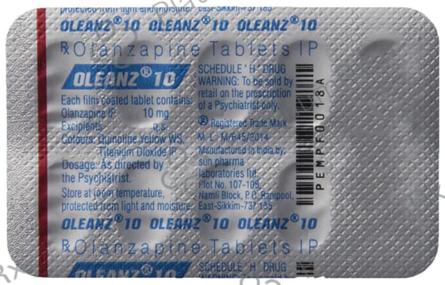 Oleanz 10mg Tablet 10s