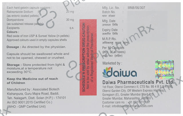 Rabiway D Capsule SR 10s