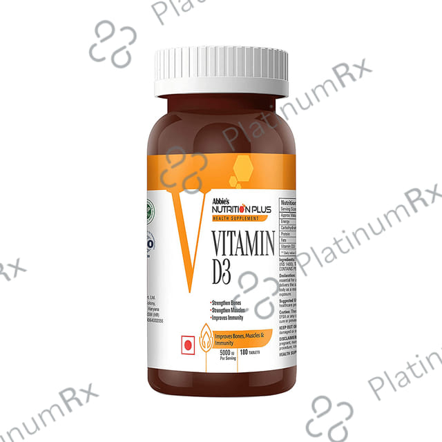 Abbie's Nutrition Plus Health Supplement Vitamin D3 60K Tablet 180s