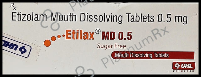Etilax 0.5mg Sugar Free Tablet MD 10s