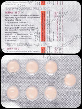 Tebina 125mg Tablet DT
