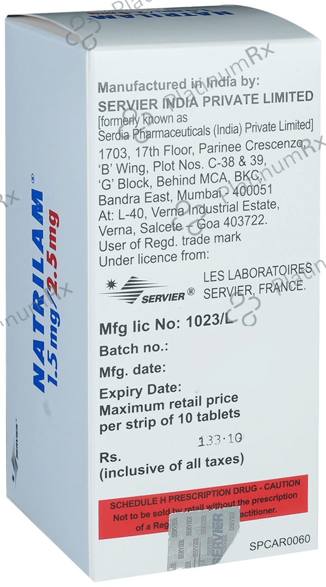 Natrilam 2.5/1.5mg Tablet SR 10s