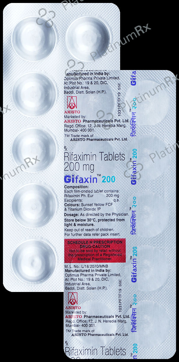 Gifaxin 200mg Tablet 10s