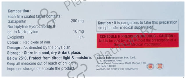 Gabapest NT 200/10mg Tablet 10s