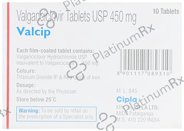 Valcip 450mg Tablet 10s