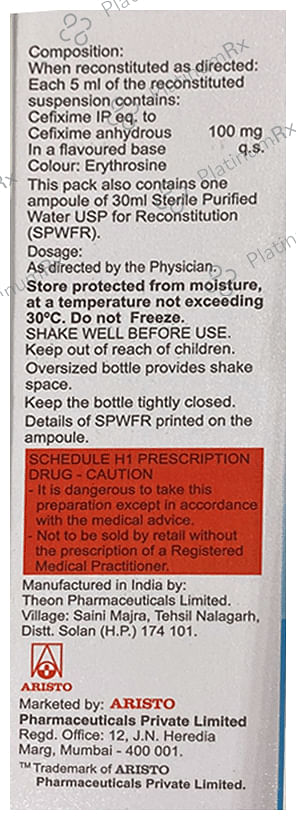 Maxicef O 100mg Oral Suspension 30ml