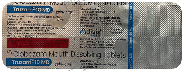 Truzam 10mg MD Tablet 10s