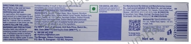 Sensodyne Rapid Relief Sensitive Toothpaste 80gm