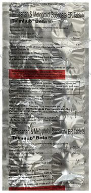 Telmijub Beta 50/40mg Tablet ER 10s