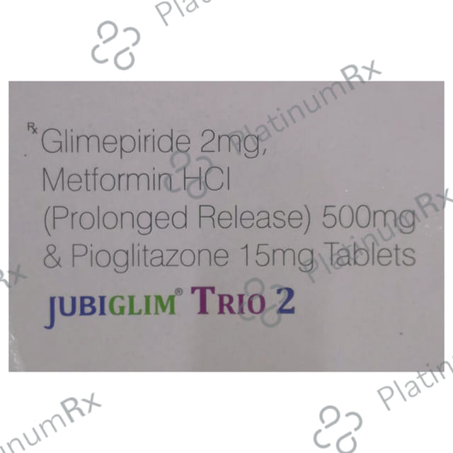 Jubiglim Trio 2 2/500/15mg Tablet PR 10s