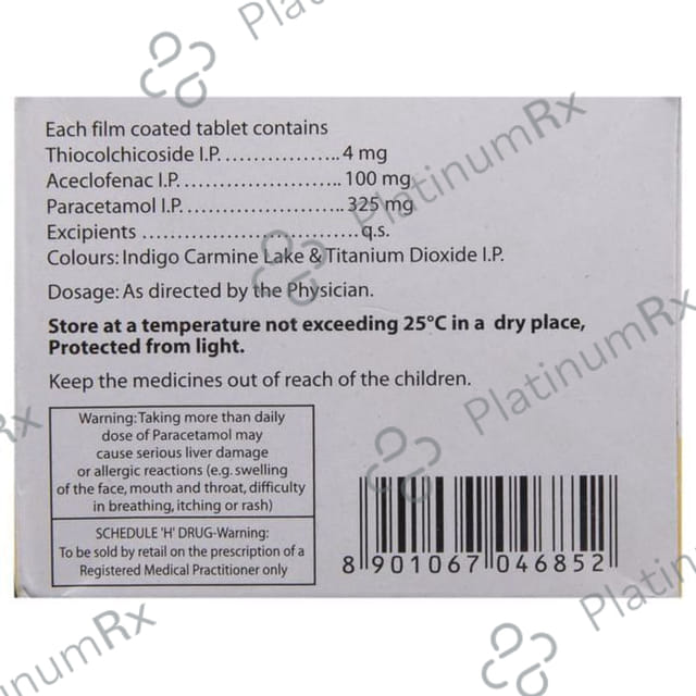 Ace Proxyvon TH 100/325/4mg Tablet 10s