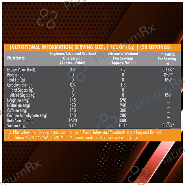 Dr. Morepen Muscle Food Pre Workout 300 Curious Cola