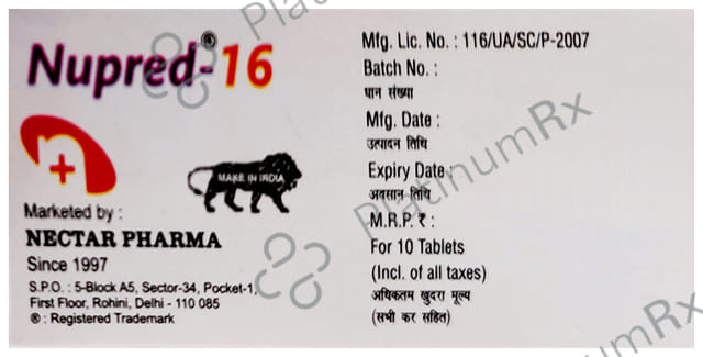 Nupred 16mg Tablet
