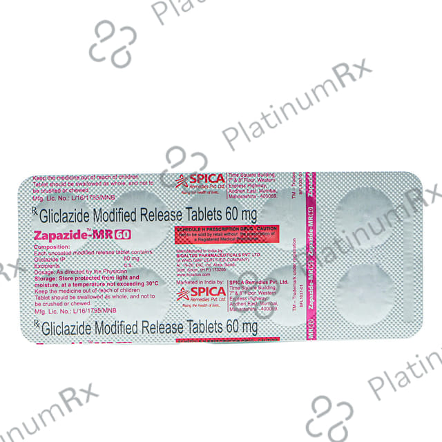 Zapazide 60mg Tablet MR