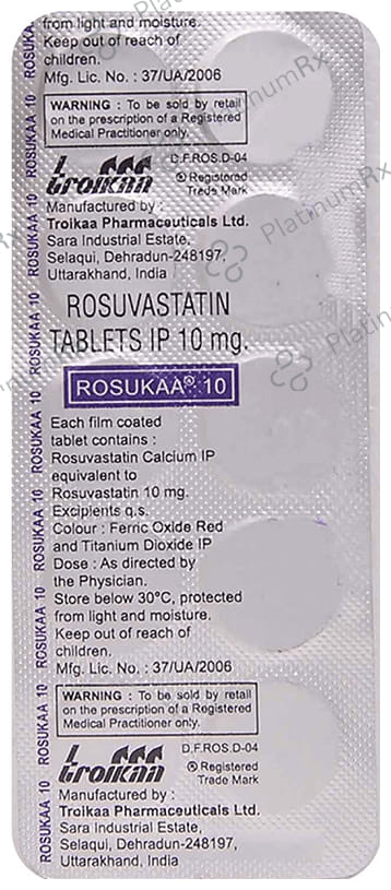 Rosukaa 10mg Tablet 10s