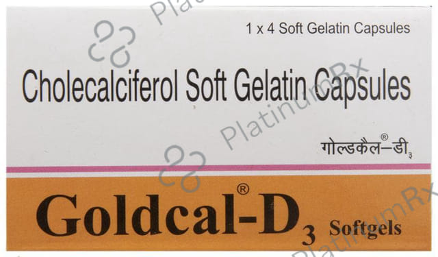 Goldcal D3 Softgels 4s