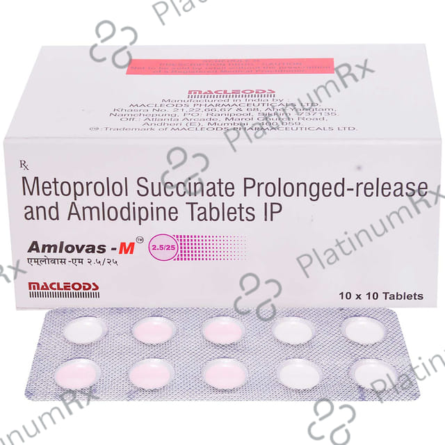 Amlovas XM 2.5/25mg Tablet 10s