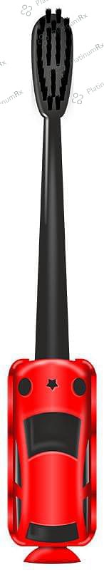 DentoShine Red Extra Soft Zippy Toothbrush for Kids