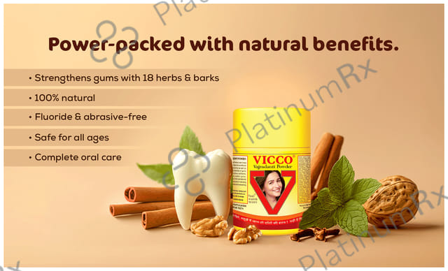 Vicco Vajradanti Tooth Powder 50 gm