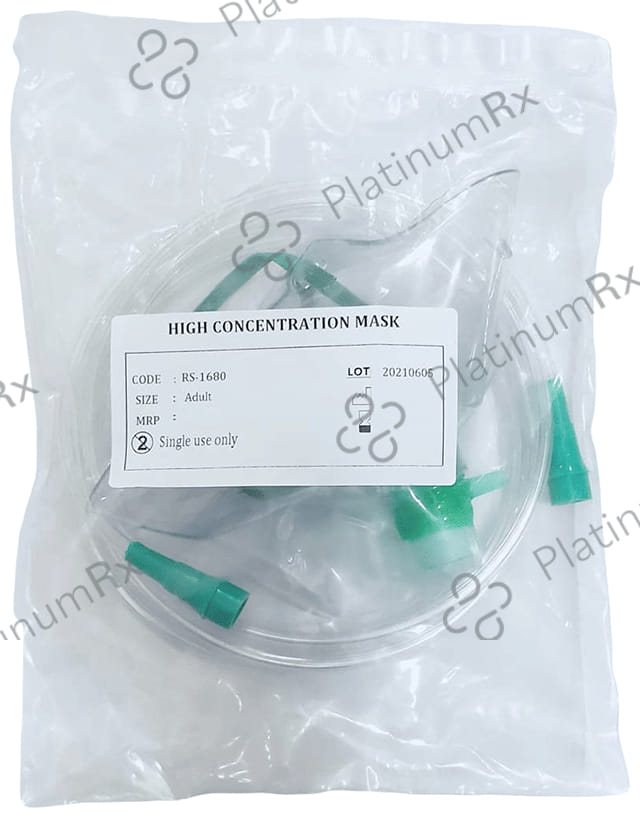 Mowell Non-Rebreathing (NRB) High Oxygen Concentration with Reservoir Bag Face Mask for Adults