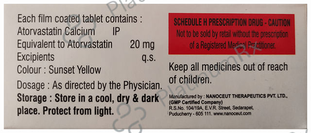 Atorget 20 Tablet 10 Tablet Liras Pharma LLP