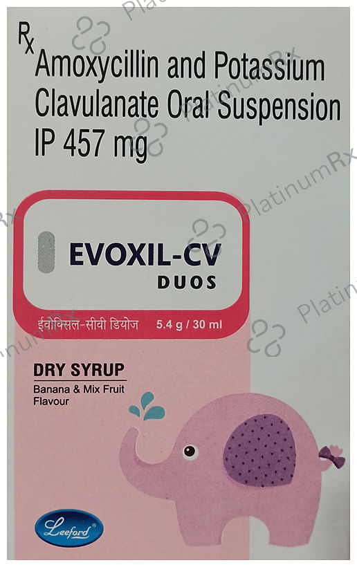 Evoxil-CV Duos Dry Syrup Banana & Mix Fruit
