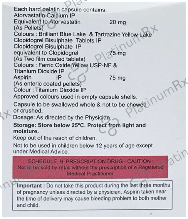 Atorsave Gold 20/75/75mg Capsule 10s