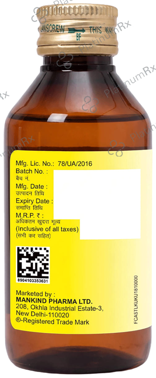 Oricitral 1.38gm Lemon Flavour Syrup 100ml