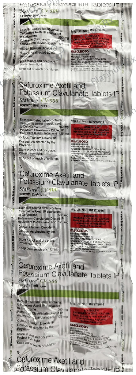 Stafcure CV 500/125mg Tablet 10s