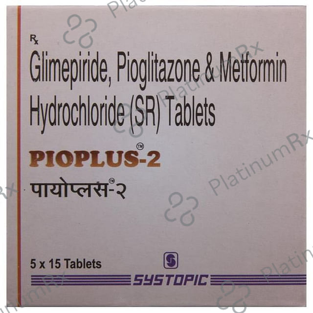 Pioplus 2 2/500/15mg Tablet SR 15s