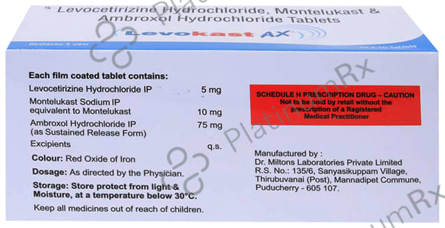 Levokast AX 75/5/10mg Tablet 10s