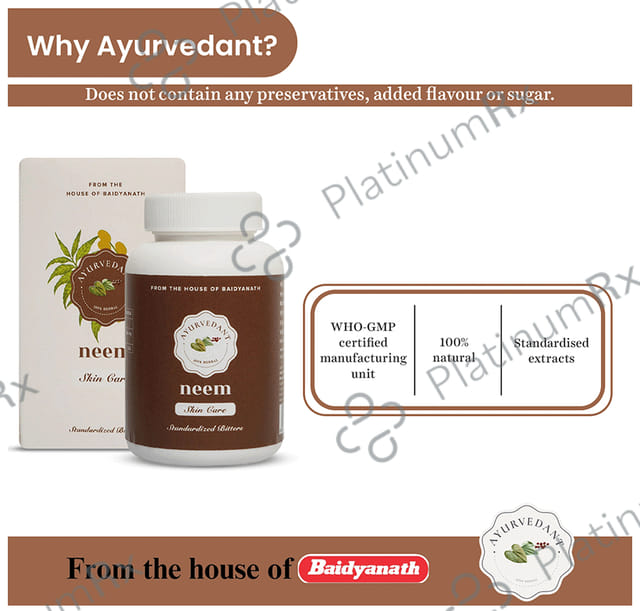 Baidyanath (Jhansi) Ayurvedant Neem Tablet