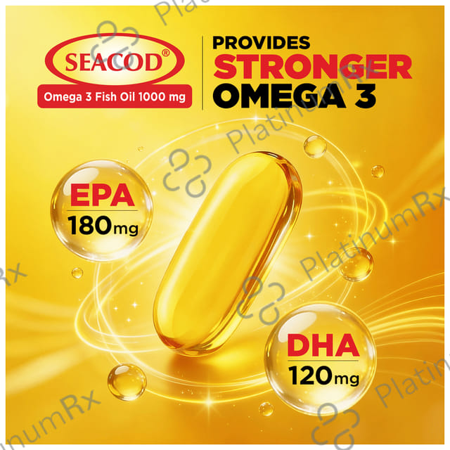 Seacod Omega 3 Fish Oil 1000mg Capsule 60s