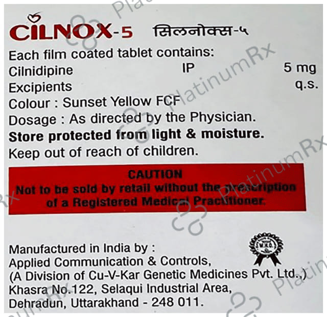 Cilnox 5mg Tablet 15s