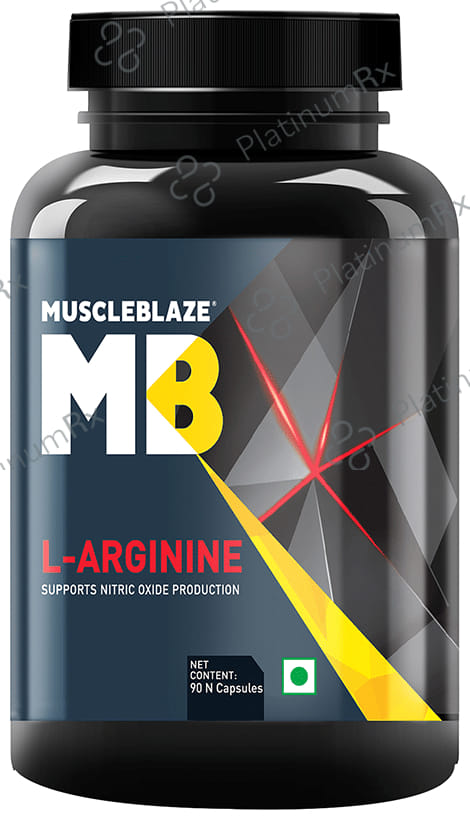 MuscleBlaze L-Arginine - For Nitric Oxide Production & Performance - Capsule