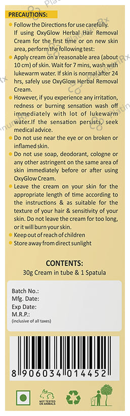 Oxyglow Herbals Hair Removal Cream Lily & Aloevera Cream 40gm