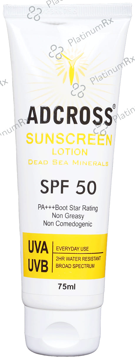 Adcross SPF 50 Sunscreen Lotion 75ml
