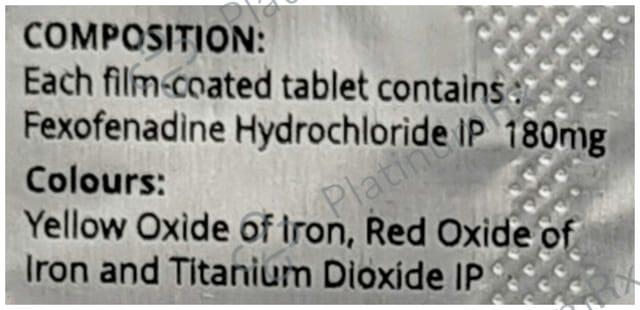Fexert 180mg Tablet
