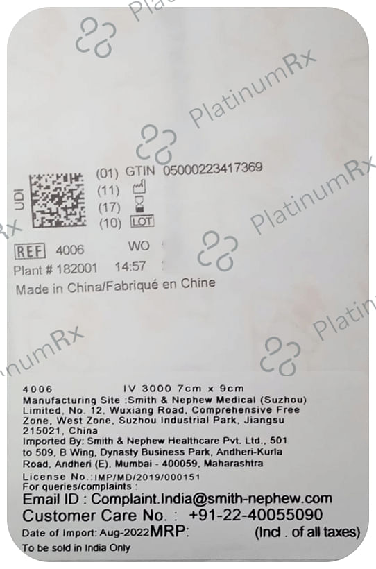 IV3000 Ported Dressing 7cm x 9cm