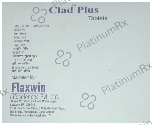 Clad Plus 0.25/10mg Tablet 10s