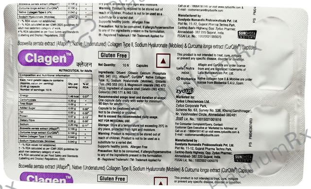 Clagen Capsule Gluten Free