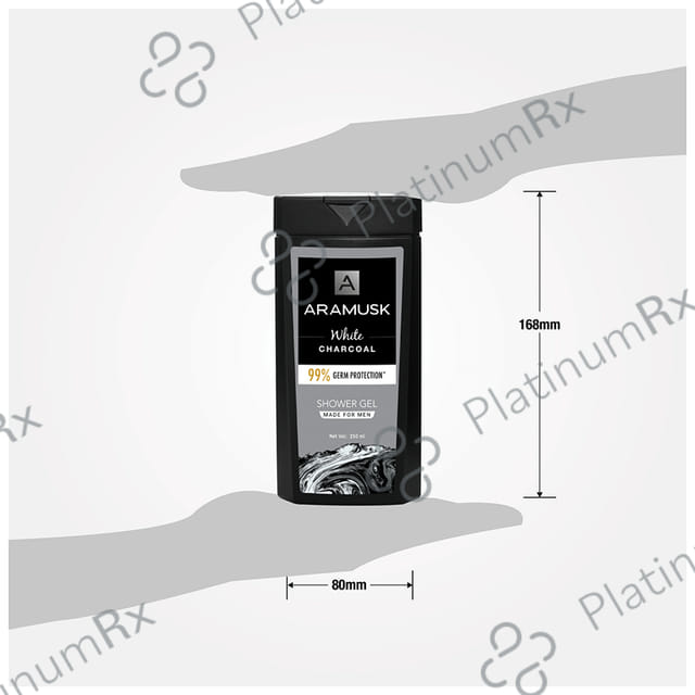 Aramusk White Charcoal 99% Germ Protection Shower Gel