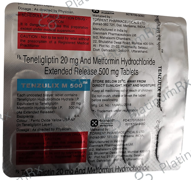 Tenzulix M 500 Tablet ER 15 Tablet ER