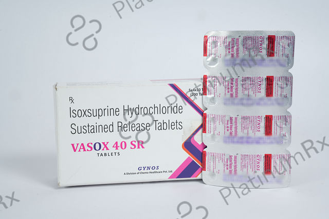 Vasox 40mg Tablet SR 10s