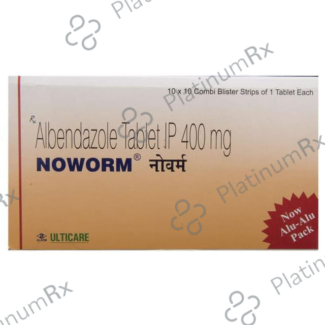 Noworm Chewable 400mg Tablet 1s