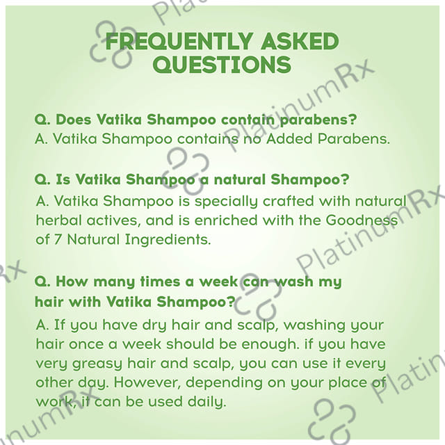 Dabur Vatika Naturals Henna & Amla Shampoo 180 ml