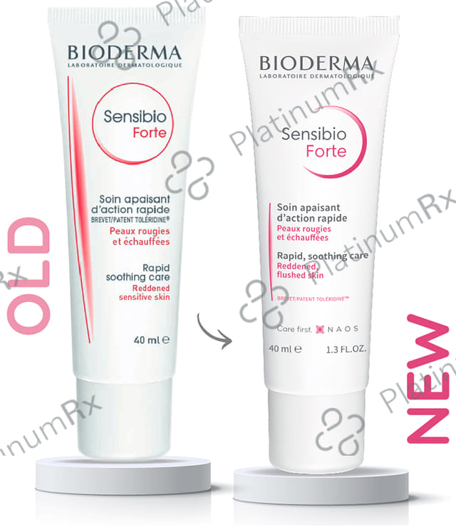 Bioderma Sensibio Forte Rapid Soothing Cream for Sensitive Skin - Paraben Free