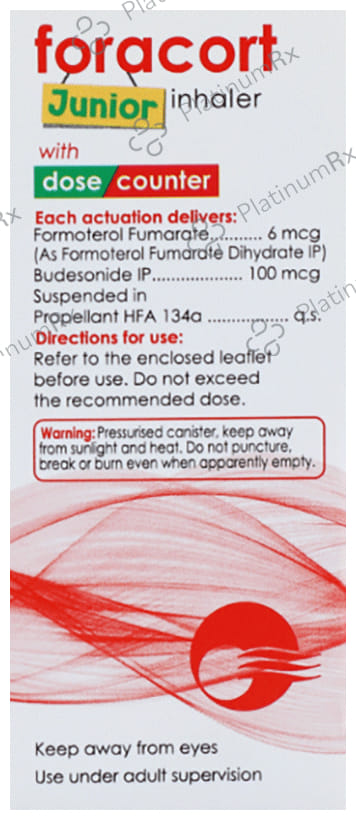 Foracort Junior 100/6mcg Inhaler 120MDI